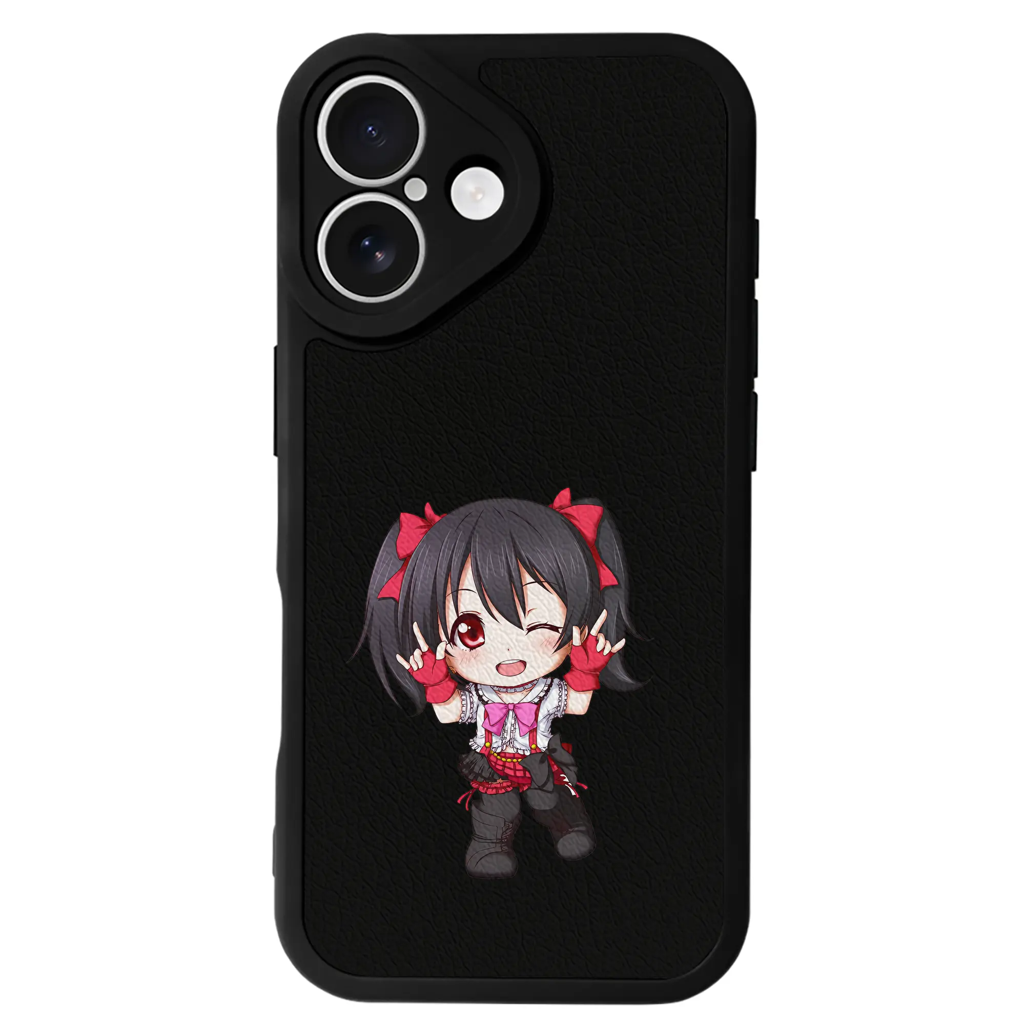 Love Live! グッズ,矢澤にこ - IPhone 16シリーズ対応 ・ シリコンスマホケース ・ レザー調 ・ 高精度フィット ・ 耐衝撃 ・ ワイヤレス充電対応 ・ 精密カット